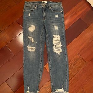 JBD Classic ripped boyfriend jeans size S